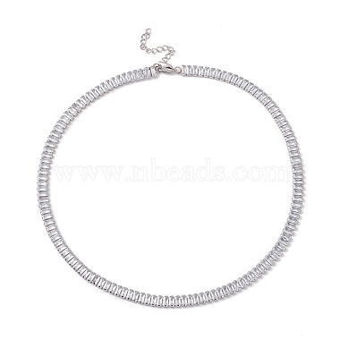 Cubic Zirconia Tennis Necklaces(NJEW-G017-01D-P)-2