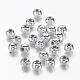 Chunky Silver Plated Acrylic Round Spacer Beads for Kids Jewelry(X-PL681-1)-1