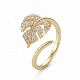 Brass Micro Pave Clear Cubic Zirconia Cuff Rings(X-RJEW-Q164-014-NF)-3