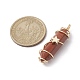 Natural Red Jasper Copper Wire Wrapped Pendants(PALLOY-JF02535-04)-2