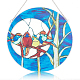 Four Birds Acrylic Suncatchers(AJEW-WH0258-459)-1