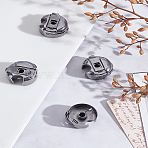 4Pcs Iron Industrial Sewing Machine Bobbin Case, Platinum, 24.3x24x13.5mm(IFIN-LP0001-14)