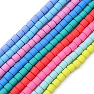 Handmade Polymer Clay Beads Strands, for DIY Jewelry Crafts Supplies, Column, Mixed Color, 6.5x6mm, Hole: 1.2mm, about 61pcs/strand, 15.75 inch(40cm)(CLAY-ZX006-01-M)