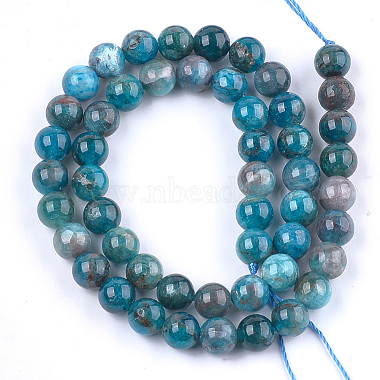 Chapelets de perles en apatite naturelle(G-F591-01)-4