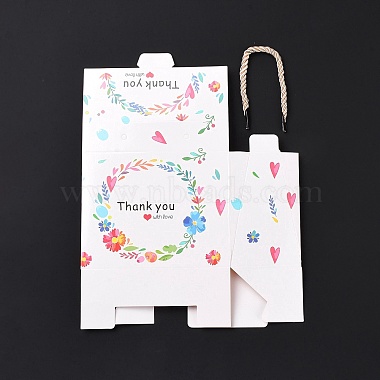 Rectangle Paper Gift Boxes with Handle Rope(CON-B010-03A)-3
