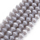 Chapelets de perles en verre opaque de couleur unie(GLAA-Q080-4mm-B07)-1