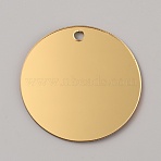 Acrylic Pendant, Flat Round, Navajo White, 50x1.5mm, Hole: 4mm(FIND-WH0421-22C)