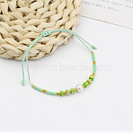 New Colorful Beaded Bracelet Sweet and Cute Girl Style Adjustable Imitation Pearl Bracelet Versatile Bracelet(AR4716-2)