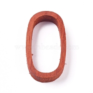 Unfinished Sandalwood Frame, for DIY Epoxy Resin, UV Resin Jewelry Pendant, Necklaces Making, Oval, 29x15.7x5mm, Inner Diameter: 11.7x24.8mm(WOOD-WH0098-77)