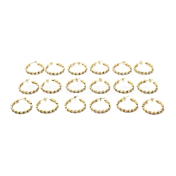 Enamel Evil Eye Wrap Stud Earrings, Real 18K Gold Plated Brass Half Hoop Earrings for Women, Mixed Color, 33x3.5mm, Pin: 0.7mm(EJEW-G327-02G)
