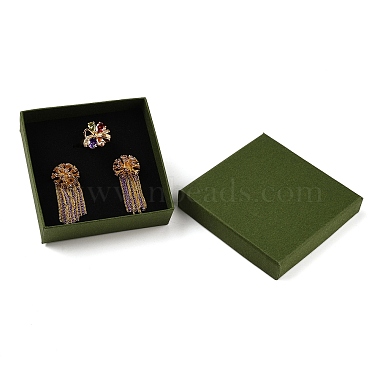 Cardboard Paper Jewelry Storage Boxes with Sponge(CON-P023-01E-01)-3