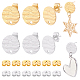 64Pcs 2 Colors 304 Stainless Steel Stud Earring Findings(STAS-BBC0010-45)-1
