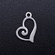 304 Stainless Steel Heart Charms(A-STAS-Q201-JN320-1)-1
