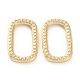 Brass Micro Pave Cubic Zirconia Linking Rings(ZIRC-P082-04A-G)-1