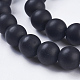 Synthetic Black Stone Bead Strands(X-G-R345-10mm-38-1)-3