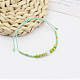  Colorful Beaded Bracelet Sweet and Cute Girl Style Adjustable Imitation Pearl Bracelet Versatile Bracelet(AR4716-2)-1