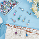 Pandahall Elite 60 pcs décorations pendentif en perles acryliques de style tibétain(HJEW-PH0001-51)-4