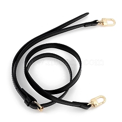 PU Leather Bag Handles, for Women Bags Handmade DIY Accessories, Black, 90~110cm(PW-WG24367-01)