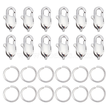 Stainless Steel Color Mixed Shapes 316 Surgical Stainless Steel Lobster Claw Clasps