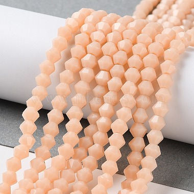 Opaque Solid Color Imitation Jade Glass Beads Strands(GLAA-F029-P4mm-06)-4