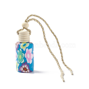 Empty Glass Perfume Bottle Pendants(HJEW-A004-01)-2