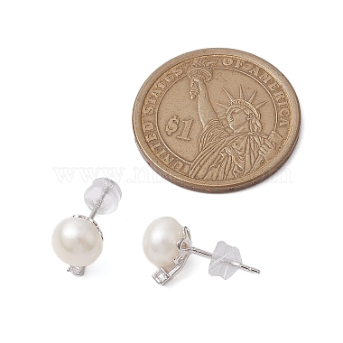 Natural Pearl Ear Studs(EJEW-P286-54P)-3