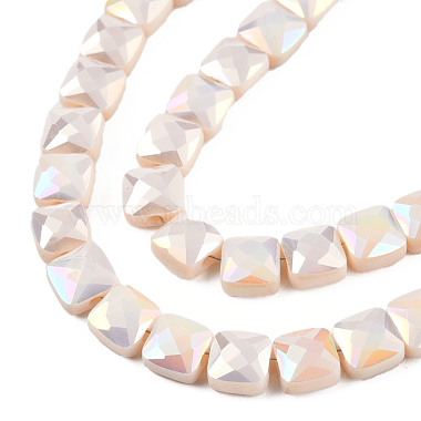 Electroplate Opaque Solid Color Glass Beads Strands(EGLA-N002-42-02)-3