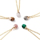 Natural & Synthetic Gemstone Pendant Necklaces(NJEW-JN03228)-1