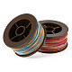 2 Rolls 2 Colors Segment Dyed Round Polyester Twisted Cords(OCOR-TA0003-65B)-2