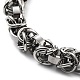 304 Stainless Steel Rope Chain Bracelet(BJEW-Z023-16P)-2