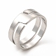 304 Stainless Steel Cuff Ring for Women(RJEW-B027-16P)-1