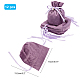 Velvet Jewelry Bags with Drawstring & Plastic Imitation Pearl(TP-NB0001-20E)-2