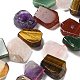 Natural Amethyst & Quartz Crystal & Green Aventurine & Rose Quartz & Carnelian & Tiger Eye Beads Strands(G-P528-K06-01)-1