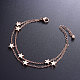 SHEGRACE Chic Titanium Steel Multi-strand Bracelets(JB265B)-3
