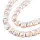 Electroplate Opaque Solid Color Glass Beads Strands(EGLA-N002-42-02)-3