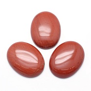 Natural Red Jasper Cabochons, Oval, 40x30x7.5~8mm(G-P393-I18)