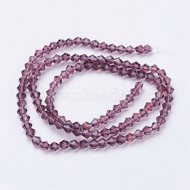 Imitation Austrian Crystal 5301 Bicone Beads(GLAA-S026-M)-2