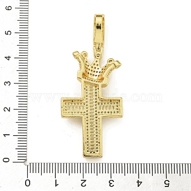 Anhänger aus Messing mit Gestellbeschichtung aus klarem Cubic Zirkonia(KK-Z067-03G-03)-3