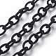 Black Color Handmade Silk Cable Chains Loop(X-EC-A001-18)-1