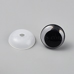 Resin and PE Plastic Safety Craft Eye, for DIY Doll Toys Puppet Plush Animal Making, Eye, 32x9mm, Hole: 7mm(DIY-WH0700-20B)