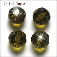 Imitation Austrian Crystal Beads, Grade AAA, Faceted(32 Facets), Round, Olive, 8mm, Hole: 0.9~1.4mm(SWAR-F021-8mm-228)