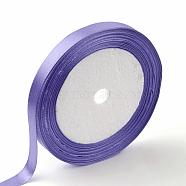Single Face Satin Ribbon, Polyester Ribbon, Medium Slate Blue, 1/4 inch(6mm), about 25yards/roll(22.86m/roll), 10rolls/group, 250yards/group(228.6m/group)(RC6mmY-063)
