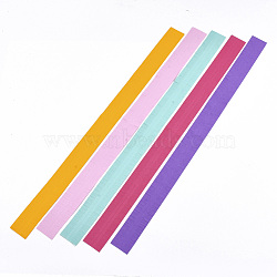 DIY Flower Paper Quilling Strips, DIY Origami Paper Hand Craft, Mixed Color, 495x34mm; 5colors/bag(DIY-T002-07A)