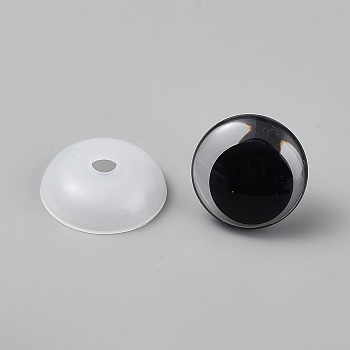 Resin and PE Plastic Safety Craft Eye, for DIY Doll Toys Puppet Plush Animal Making, Eye, 32x9mm, Hole: 7mm