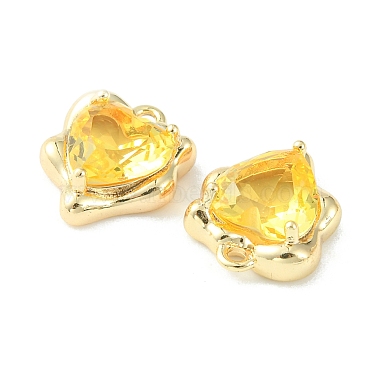 Brass Micro Pave Cubic Zirconia Charms(KK-L208-06G-04)-3