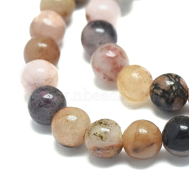 Natural Rhodonite Beads Strands(G-G828-02-6mm)-4