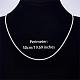 925 Sterling Silver Thin Dainty Link Chain Necklace for Women Men(JN1096A-03)-2