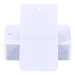 100Pcs Rectangle Blank PVC Price Tags, White, 9x5x0.026cm(CDIS-SP0001-40A)