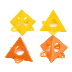 AHADERMAKER 2 Sets 2 Style Triangle Plastic Picture Frame Support Strands, Gold, 1 set/style(AJEW-GA0003-80)
