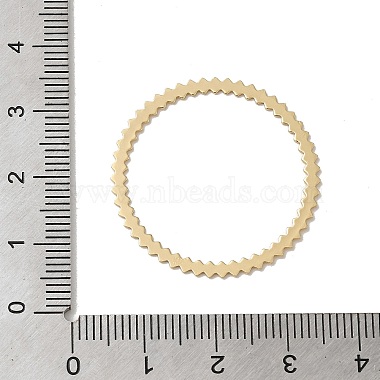 Gear Ring Rack Plating Brass Linking Rings(KK-G480-01LG)-3